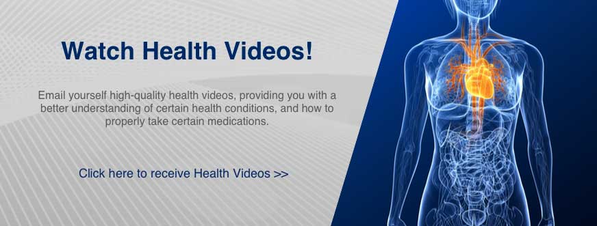 Watch Health Videos from home: A great new service offered by your pharmacist!